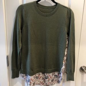LOFT shirt-tail sweater